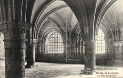 VINTAGE POSTCARD Abbey of Vaucelles the chapter house