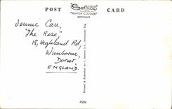 La POSTAL Hampshire de la VENDIMIA comparte Dorset Somerset