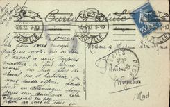 Canal de Metz de la POSTAL de la VENDIMIA del Mosela