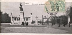 VINTAGE POSTCARD Lyon Monument of the Children