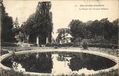 POSTAL Bellevue Meudon de la VENDIMIA el lavabo de la avenida de Melanie