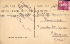 CPA Lourdes Vue de la Vallee et le Pic du Jer Moutons 