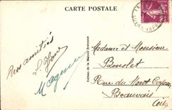 VINTAGE POSTCARD Bernerie the Cliffs of Patorie Fishes