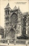 VINTAGE POSTCARD Trawl-nets On the Marne the Gate of the Cathedral
