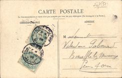 VINTAGE POSTCARD Trawl-nets On the Marne the Garden of Jard Swans