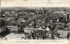 VINTAGE POSTCARD Trawl-nets On the Marne Panorama Towards the Cathedral Taken of Notre Dame