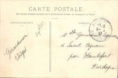 VINTAGE POSTCARD Schlucht Seen as the crow flies Alsatian Side