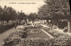 Jardines de Royan de la POSTAL de la VENDIMIA del jardín público de Botton