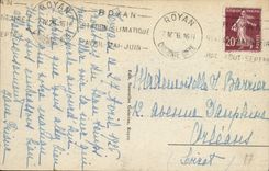 Jardines de Royan de la POSTAL de la VENDIMIA del jardín público de Botton