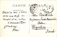 VINTAGE POSTCARD Paris Arc de Triomphe of Because and the Monument of the carousel