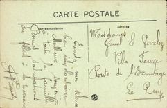 POSTAL Montpellier de la VENDIMIA una esquina del jardín público de la estación