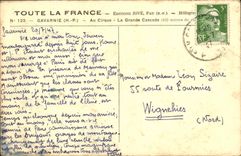 VINTAGE POSTCARD Gavarnie With the Circus the Large Cascade