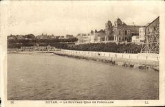POSTAL Royan de la VENDIMIA el New Quay De Foncillon