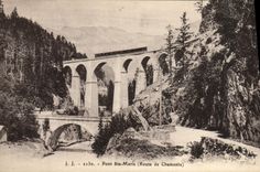 CPA Chamonix Pont Ste Marie Route de Chamonix