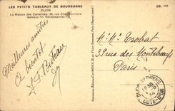 VINTAGE POSTCARD Dijon the house of the Caryatids Street Boiler making