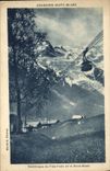 VINTAGE POSTCARD Chamonix Mont Blanc Teleferic of the Cratz Plan and Mont Blanc