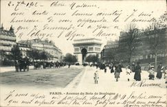CPA Paris Avenue du Bois de Boulogne Arc de Triomphe