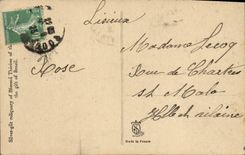 VINTAGE POSTCARD Small hunting of the happy Therese of the Jesus Child