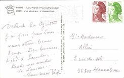 CPM Lourdes Vue Generale l'apparition