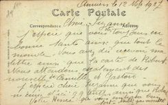 VINTAGE POSTCARD Amiens the Cathedral Gate of the Virgin Golden Left of the Church