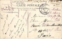 VINTAGE POSTCARD a kiss of Contrexeville Women