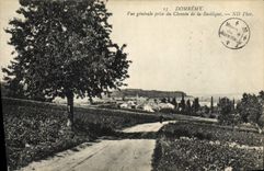 CPA Domremy Vue Generale Prise du Chemin de la Basilique