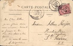 VINTAGE POSTCARD Vittel Frontage of the Casino