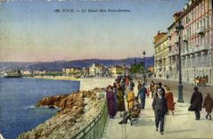 VINTAGE POSTCARD Nice the Quay of Ponchettes