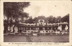 VINTAGE POSTCARD Touquet Paris Places Casino of the drill