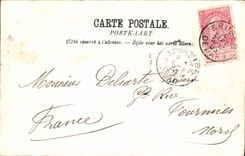 VINTAGE POSTCARD Bruges the Large one Places and the Breydel Monument and De Coninck