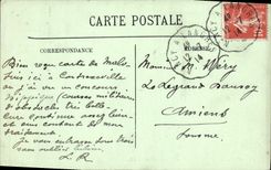 VINTAGE POSTCARD Contrexeville an Alley of the Park