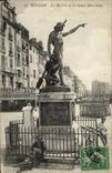 VINTAGE POSTCARD Toulon the Town hall and the Maitime Genius
