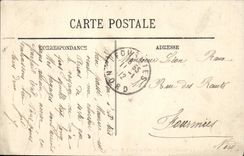 VINTAGE POSTCARD Amiens the Perspective cathedral Towards the Belfry