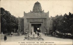 CPA Paris Exposition Des Arts Decoratifs Pavillon de l'Afrique Francaise 