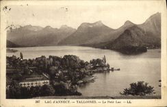 VINTAGE POSTCARD Annecy Talloires Lake the Small Lake