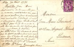 VINTAGE POSTCARD Annecy Talloires Lake the Small Lake