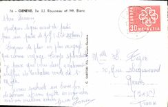 MODERN CARD Geneva Island JJ Rousseau and White MT