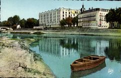 CPM Dax Les Bords de L'Adour Les Hotels Les thermes et le Splendid
