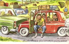 CPM A cette allure a peine arrives on pourra revenir Automobile