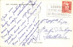 MODERN CARD Gavarnie the Thatched cottage and the circus