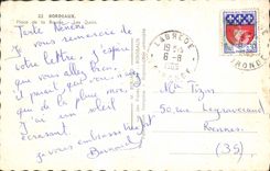 MODERN CARD Bordeaux Places Stock Exchange the quays