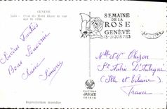 CPM Geneve Quai du Mont Blanc et Vue Sur la Ville