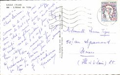 MODERN CARD Lille the Town hall