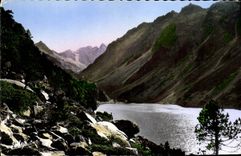 MODERN CARD Cauterets Lake Gaube