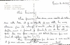 CPM Reims La porte Mars La cathedrale Cours JB Langlet