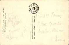 CPA Abbaye Du Mont Saint Michel