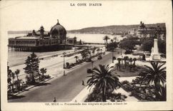 CPA Nice Promenade des Anglais et Jardin Albert 1er