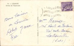 VINTAGE POSTCARD Heavy Entry of Esplande