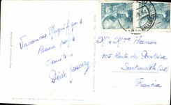 VINTAGE POSTCARD Palma Mallorca Lonja there catedral