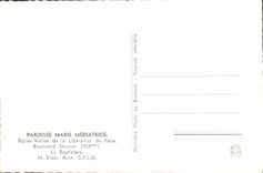 CPM Paroisse Marie Mediatrice Eglise Votive De LA Liberation De Paris Boulevard Serurier Le baptistere